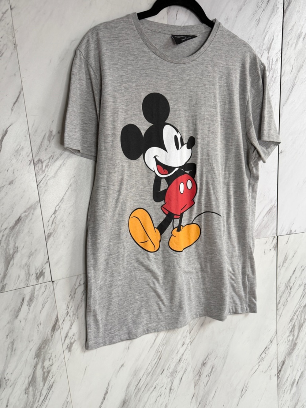 Primark Disney Mickey Mouse Gray Graphic Tee SZ L